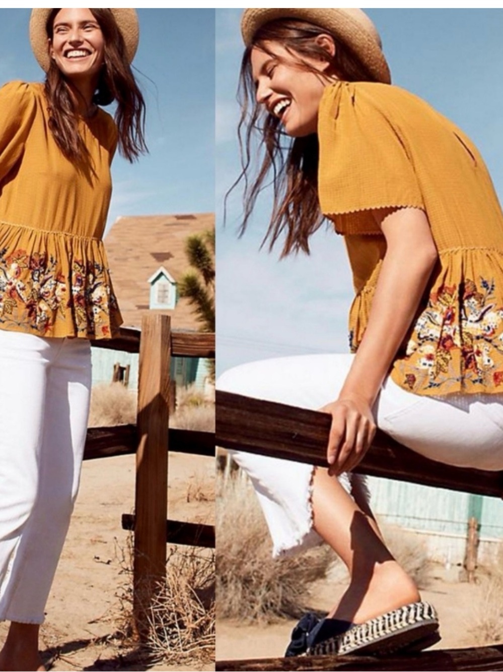 NWT Bhanuni by Jyoti Anthropologie Dariela Gold embellished peplum top
